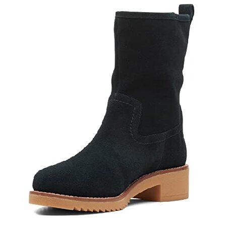 Clarks Eden Mid Hi Black Suede 8.5 B (M)