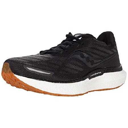 Saucony Men’s Triumph 19 Running Shoe, Black/Gum, ...