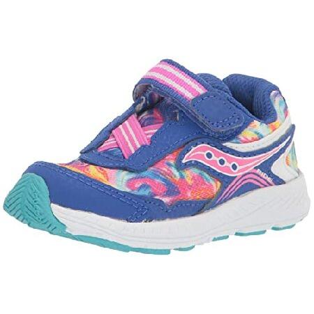 Saucony Ride 10 JR Running Shoe, Blue/Swirl, 8 Wid...