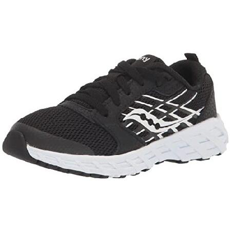 Saucony Wind 2.0 Running Shoe, Black/White, 2.5 US...