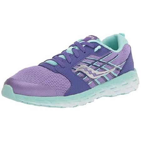 Saucony Wind 2.0 Running Shoe, Purple/Turq, 5 Wide...