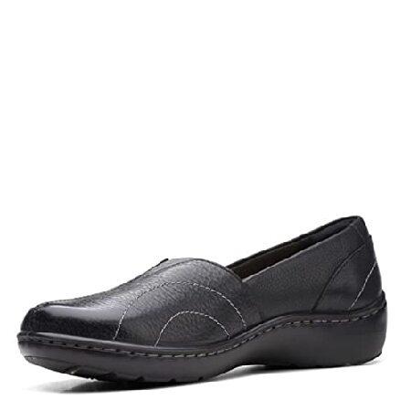 Clarks Women&apos;s Cora Meadow Loafer, Black Leather, ...