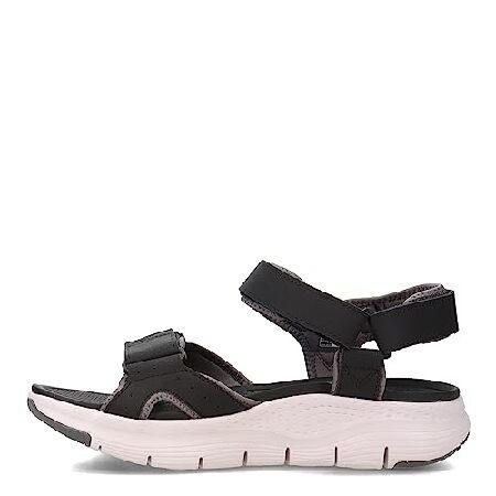 Skechers Arch Fit Sandal Black/White 13 D (M)