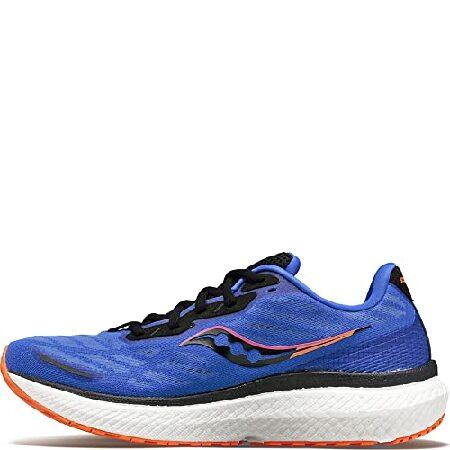 Saucony レディース Triumph 19 ランニングシューズ, ブルーラズ/ゼスト, 11