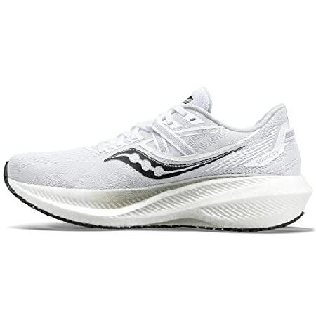 Saucony メンズ Triumph 20 スニーカー, ホワイト/ブラック, 11