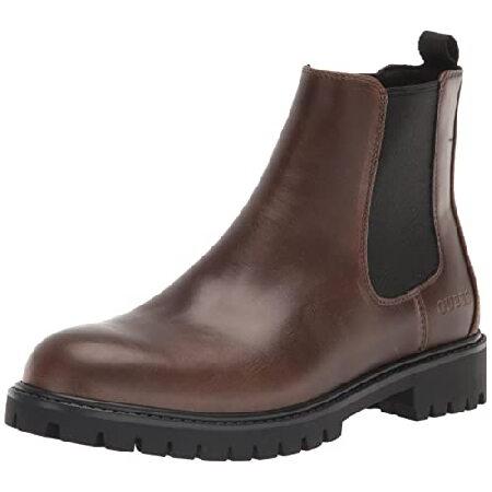 GUESS Men&apos;s DELIMA Chelsea Boot, Brown, 10