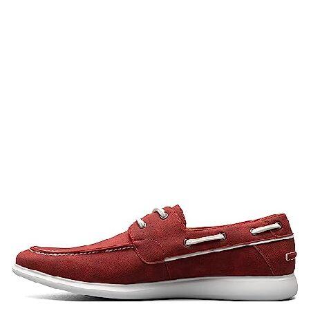 STACY ADAMS Men&apos;s, Reid Boat Shoe RED Bean 12 M