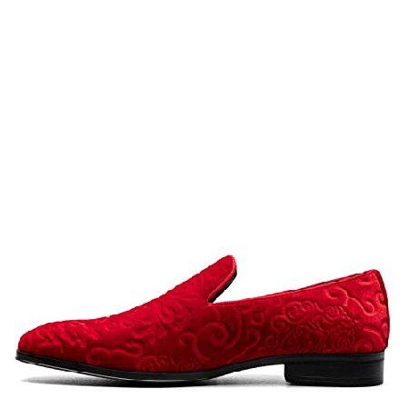 STACY ADAMS Men&apos;s, Saunders Loafer RED Bean 11 M