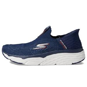 Skechers メンズ Max Cushioning スリップイン アスレチック スリッポン ランニング ウォーキングシューズ メモリーフォームスニーカー付き, ネイビー, 8 X-Wide｜awa-market