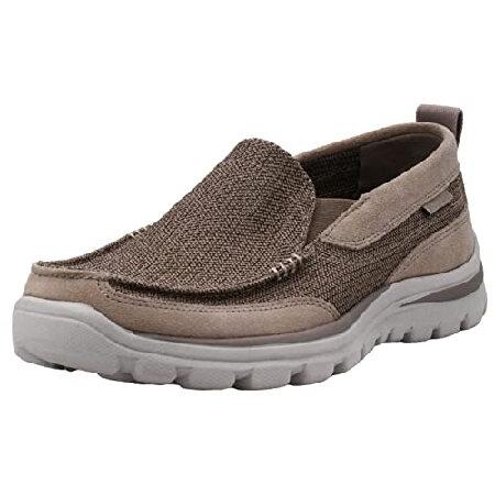 Skechers メンズ Superior Milford ローファー, ストーン, 10.5 Wi...