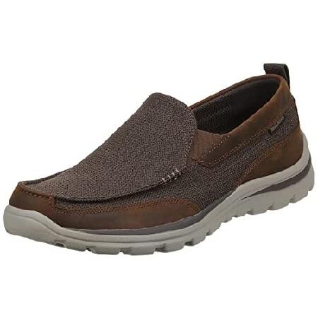 Skechers メンズ Superior Milford ローファー, ブラウン, 8 Wide