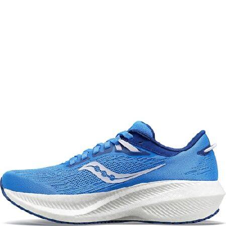 Saucony Women&apos;s Triumph 21 Sneaker, BLUELIGHT/Mauv...