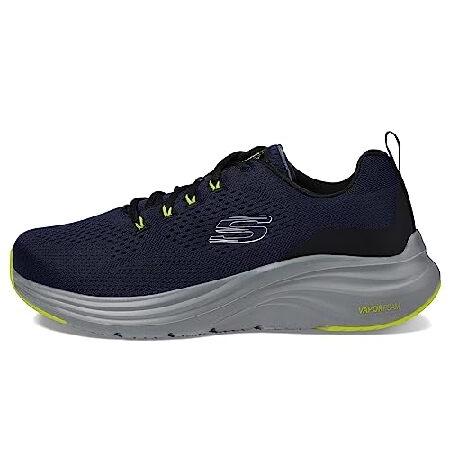 Skechers メンズ ヴェイパー フォーム オックスフォード, ネイビー/ライム, 13