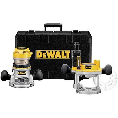 DEWALT ルーター固定/プランジベースキット、可変速度、12アンペア、2-1/4-HP (DW6...