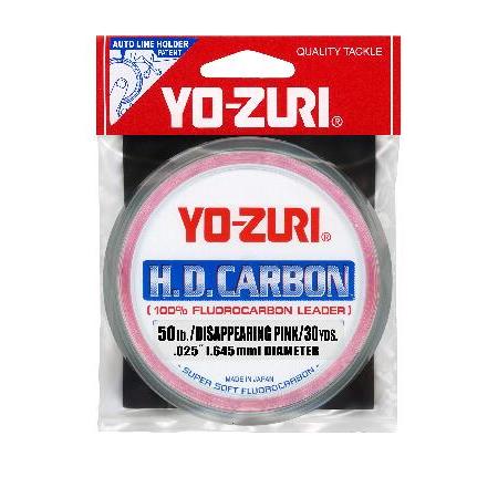 (23kg, Pink) - Yo-Zuri 30-Yard HD Fluorocarbon Lea...