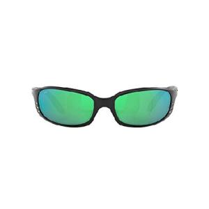 COSTA DEL MAR BRINE BLACK POLARIZED GREEN MIRROR 580G SUNGLASSES