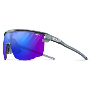 Julbo アルティメットパフォーマンスサングラス、ブルー/グリーンフレーム - レッドレンズ、ブルーミラー付き
