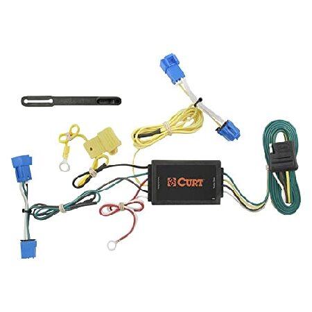 Curt Manufacturing 56044 車両側カスタム4ピントレーラー配線ハーネス、キャデ...