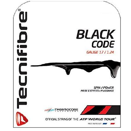 テクニファイバー(Tecnifibre) テニス ストリング BLACK CODE 1.24mm ブ...