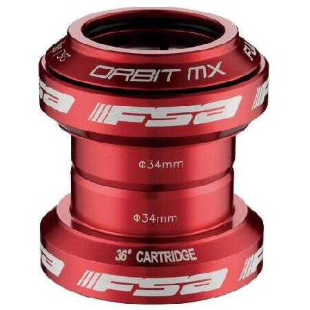 FSA Orbit MX スレッドレス 1-1/8 ヘッドセット レッド