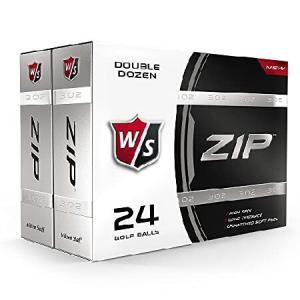 Wilson ZIP Double Dozen Golf Balls, Pack of 24 (White)｜awa-outdoor
