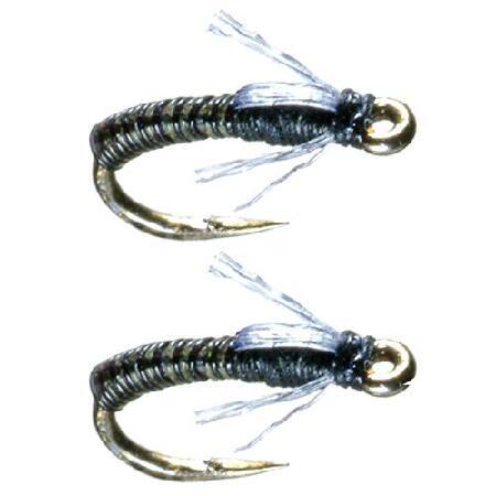 Umpqua Craven &apos;s Jujubee MidgeオリーブFly Fishing昆虫＆ E...