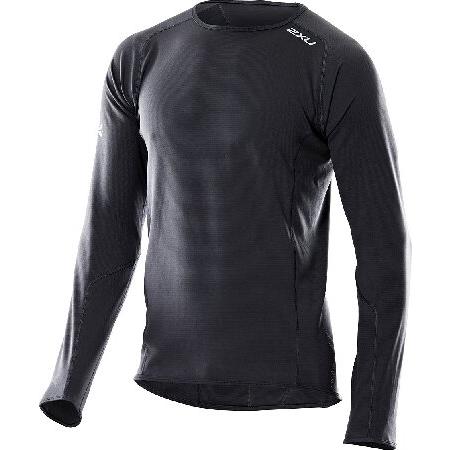 2XU Men&apos;s Carbon X-Long Sleeve Top, Black, XX-Larg...