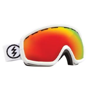 Electric EGB2s Snow Goggle, Gloss White, Bronze/Red Chrome by Electric California｜awa-outdoor