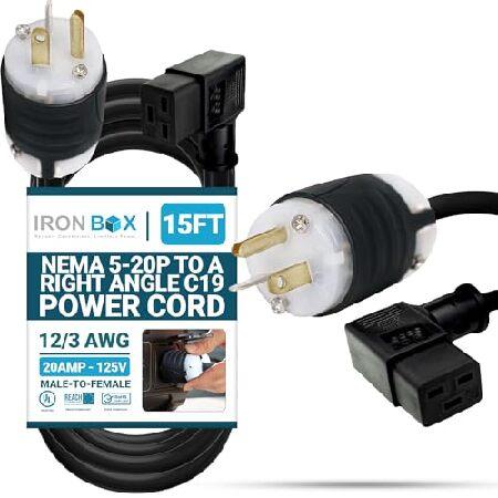 IronBox Electric NEMA 5-20P to Right Angle C19 Pow...