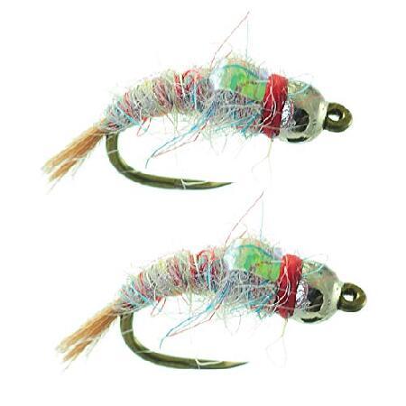 UmpquaタングステンSurveyor Rainbow Fly Fishingタングステンビーズヘ...