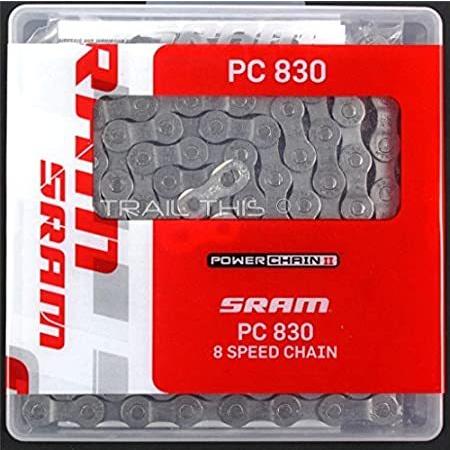 SRAM PC-830 6/7/8スピードロード/MTB バイクチェーン 1/2インチ x 3/32...