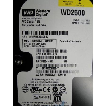 Wd2500Js - 60Mhb1 ハードドライブ 250Gb Dcm:Dsbhctjah Date...