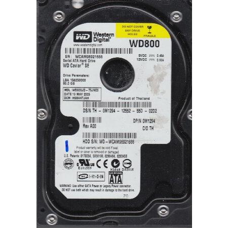 WD800JD-75JNC0、DCM HSBANTJAH、Western Digital 80GB ...