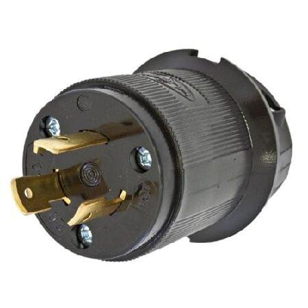 Hubbell HBL2321BK Locking Plug, 20 amp, 250V, L6-2...