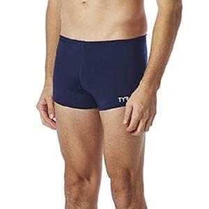TYR メンズ Durafast Elite ソリッドスクエアレッグ水着