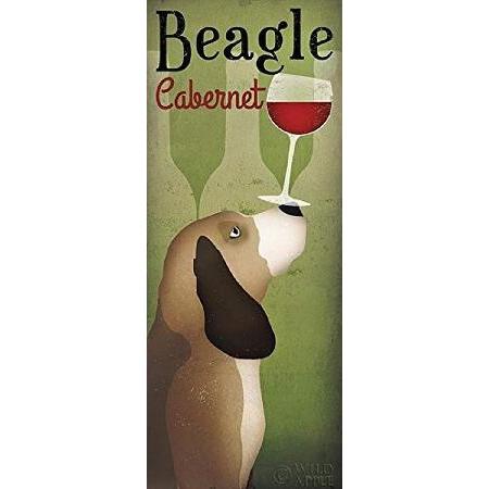 ビーグルWinery Cabernet by Ryan Fowler 20 x 8アートプリントポス...