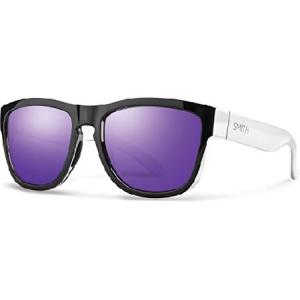 Smith Optics Adult Clark Lifestyle Sunglasses/Eyewear, Black Smoke/Purple Sol-X, Medium｜awa-outdoor