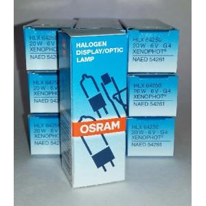 OSRAM SYLVANIA ハロゲン電球 FHE/ESB 64250HLX 6V 20W G4 10個パック
