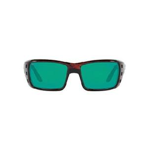 Costa Del Mar Permit サングラス, べっ甲/コッパーグリーンミラー偏光-580g。, 62 mm