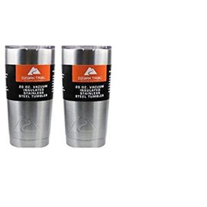 SET OF 2 -- 20 ounce Double-Wall Insulated Stainless Steel Tumbler by Ozark｜awa-outdoor