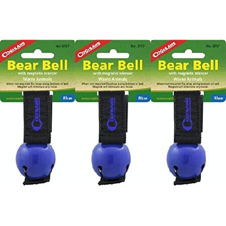 Coughlan&apos;s Bear Bell 磁気サイレンサー付き - ブルー (3個パック)