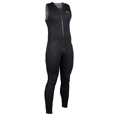 NRS Men&apos;s 2.0 Farmer John Wetsuit-Black-XS