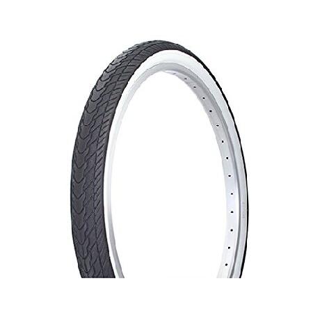 Tire Duro 26インチ x 2.125インチ ブラック/ホワイト サイドウォール DB-70...