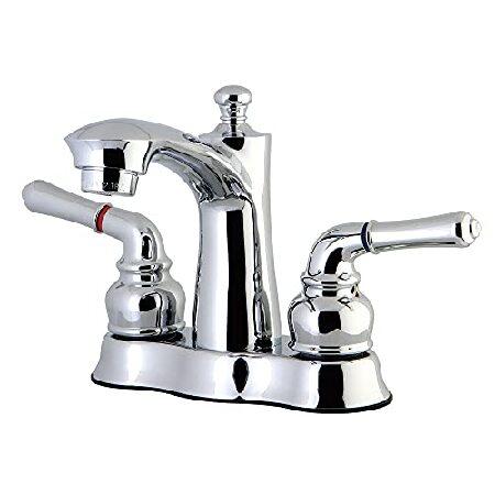 Kingston Brass FB7611BL ヴィンテージ 4インチ センターセット 洗面所蛇口 ...