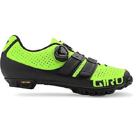 Giro Code Techlace メンズ マウンテンサイクリングシューズ - 39、ライム/ブラ...
