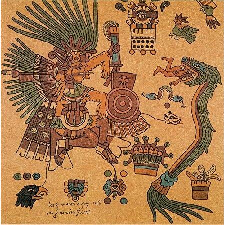 Science Source Quetzalcoatl アステカ クリエーター 神 ポスター プリン...