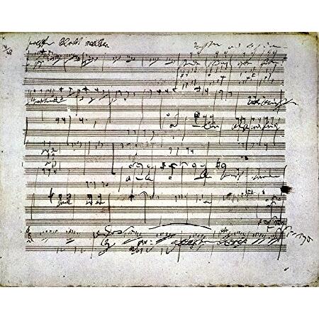 ラドウィグ・ヴァン・ベートーベン 原稿 ネケッチス (1770-1827) For His 9th ...