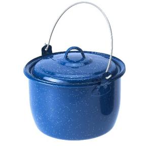 GSI Outdoors Convex Kettle for Soup, Stew, or Water Pot - Camping, Enamelware, 4.25 qt｜awa-outdoor