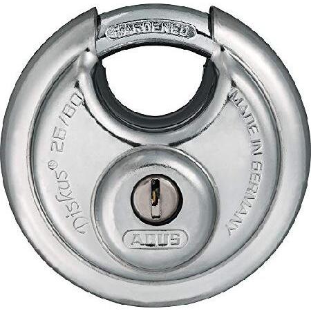 ABUS 82344 26WY/80m 鍵4本.円盤南京錠 80mm#2