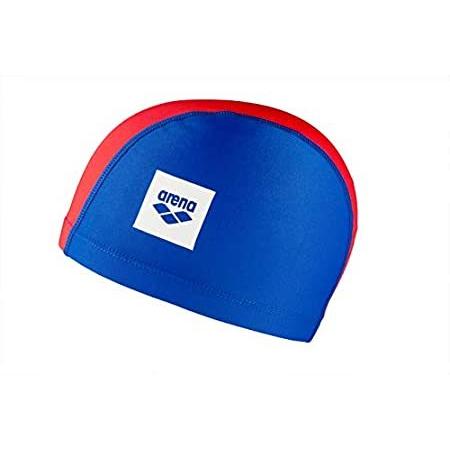 Arena Unix Jr Swim Cap for Youth, Blue/Red